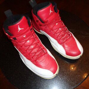 Air Jordan 12 Retro 130690-600 Red Basketball Shoes Size 12